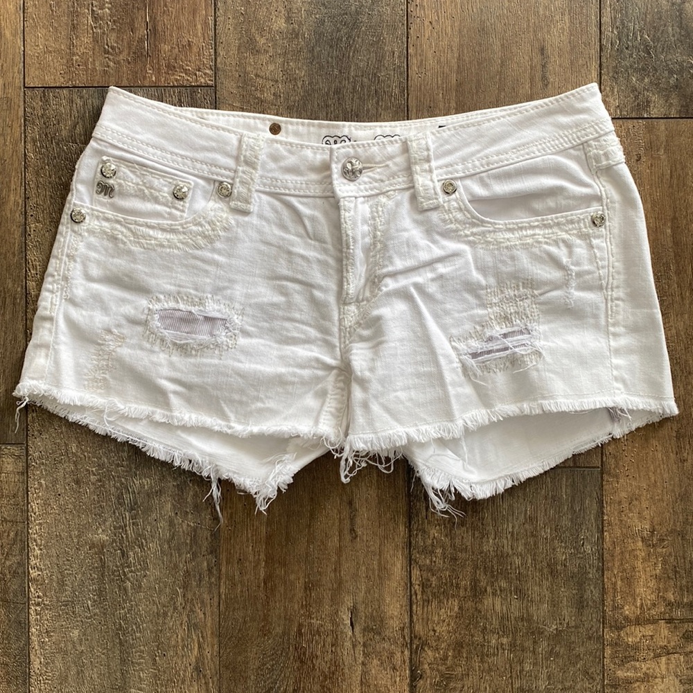 Miss Me White Shorts